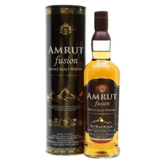 AMRUT FUSION SGL MALT WHISKEY 50%-70CL