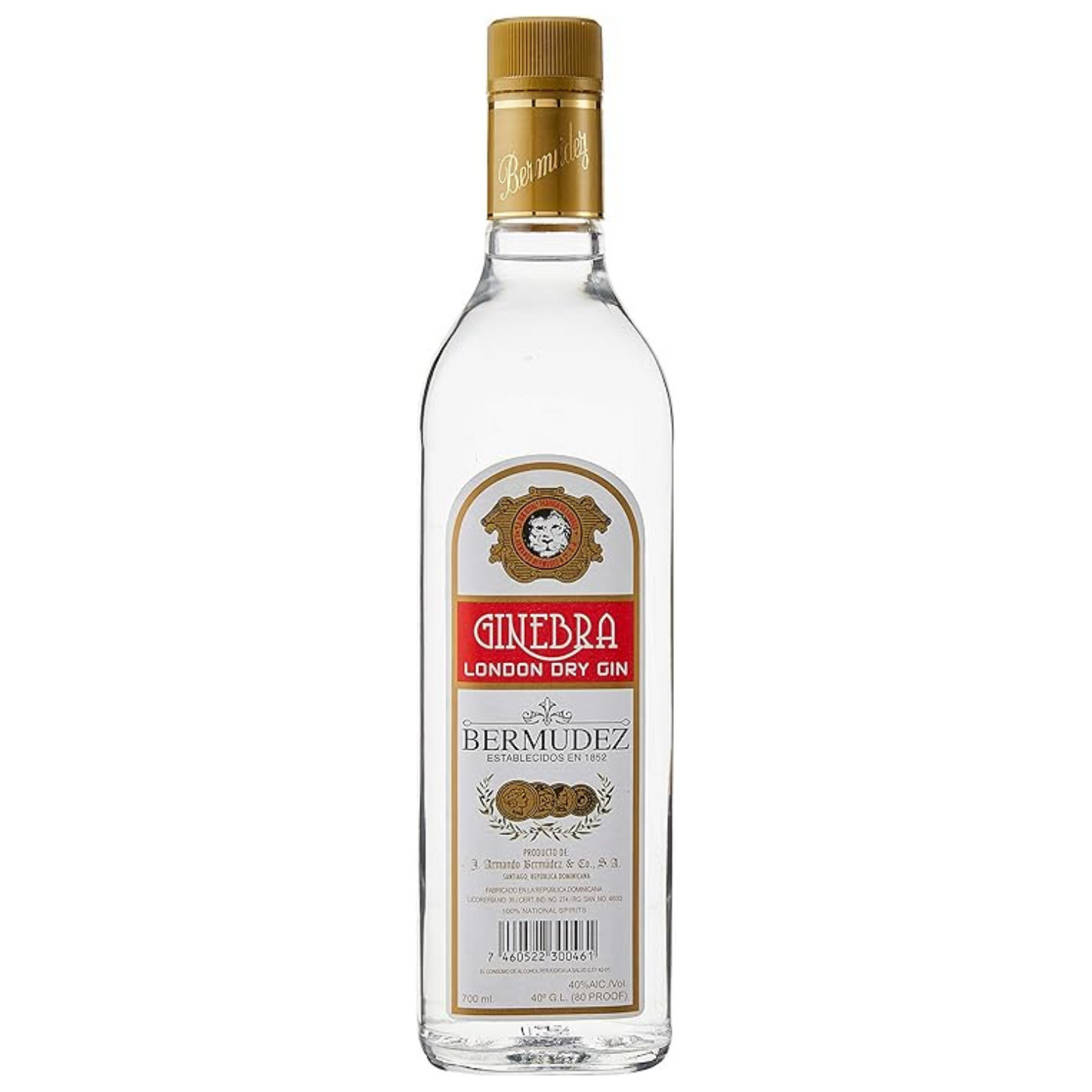 BERMUDEZ GINEBRA LONDON GIN 40% 700ML